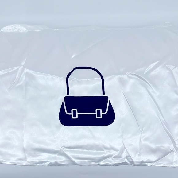 NWOT Large Unbranded Silk Dust Bag, White - Picture 1 of 4